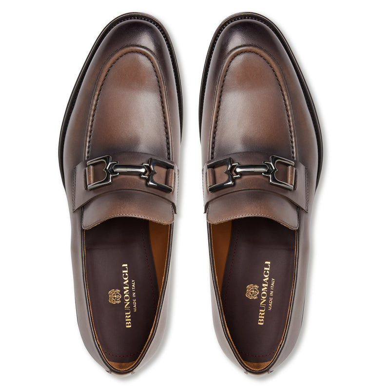 Alpha classic Bit Leather Loafer - Truffle