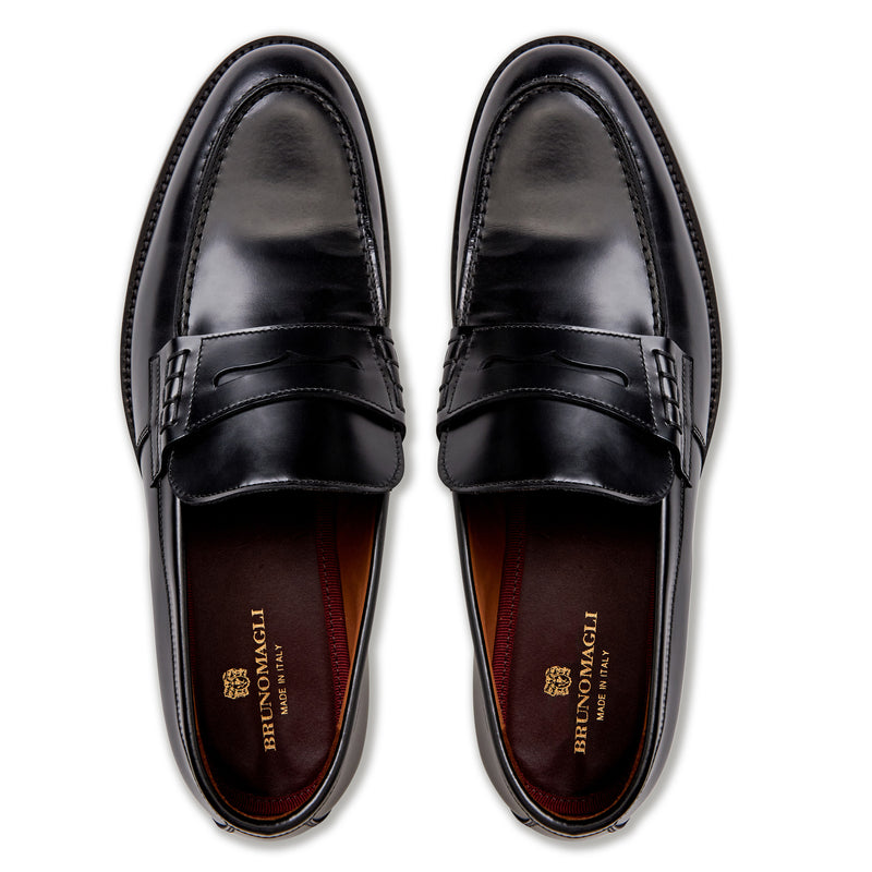 Carter Casual Men's Loafer- Black Leather
