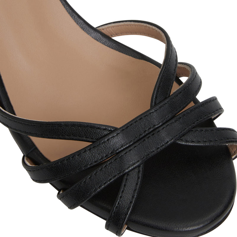 FELICITY Strapped sandal  low Heel  BLACK
