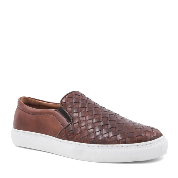 Livorno Cognac Woven – Bruno Magli