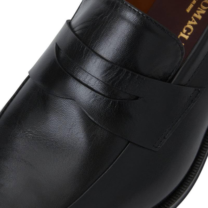 Maioco Slip On  Loafer Black Leather