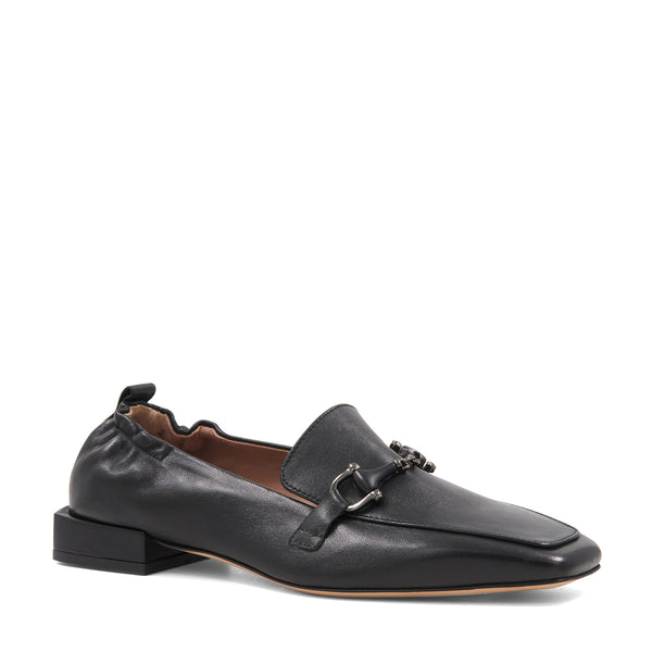 Bruno Magli Black Leather Loafers with Gold Accent Size EU 37.5 US 7 Tivoli BIT Loafer – Bruno Magli main image 4