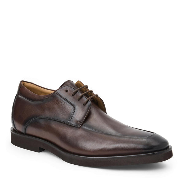 dark brown dress shows Oscar, Cap-toe Oxford - Brown | Hand Welted