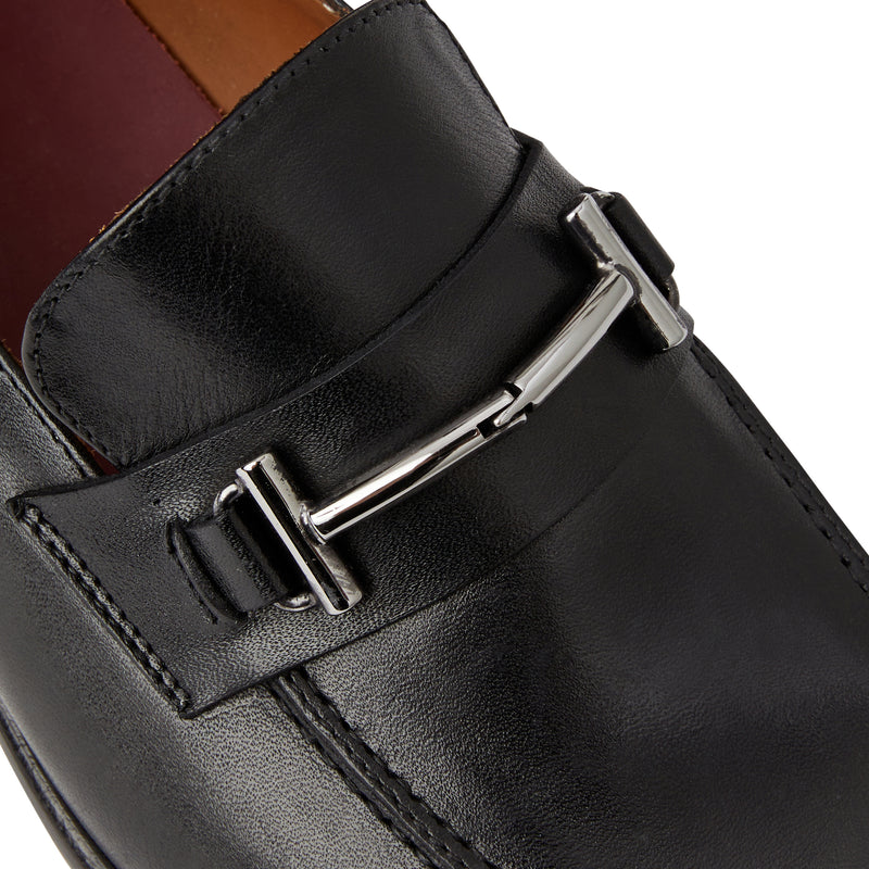 Sante Double Gore classic Bit leather Loafer-Black