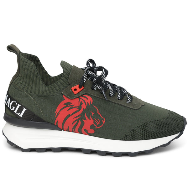Dion Sport Lace-Up Sneaker - Military Green