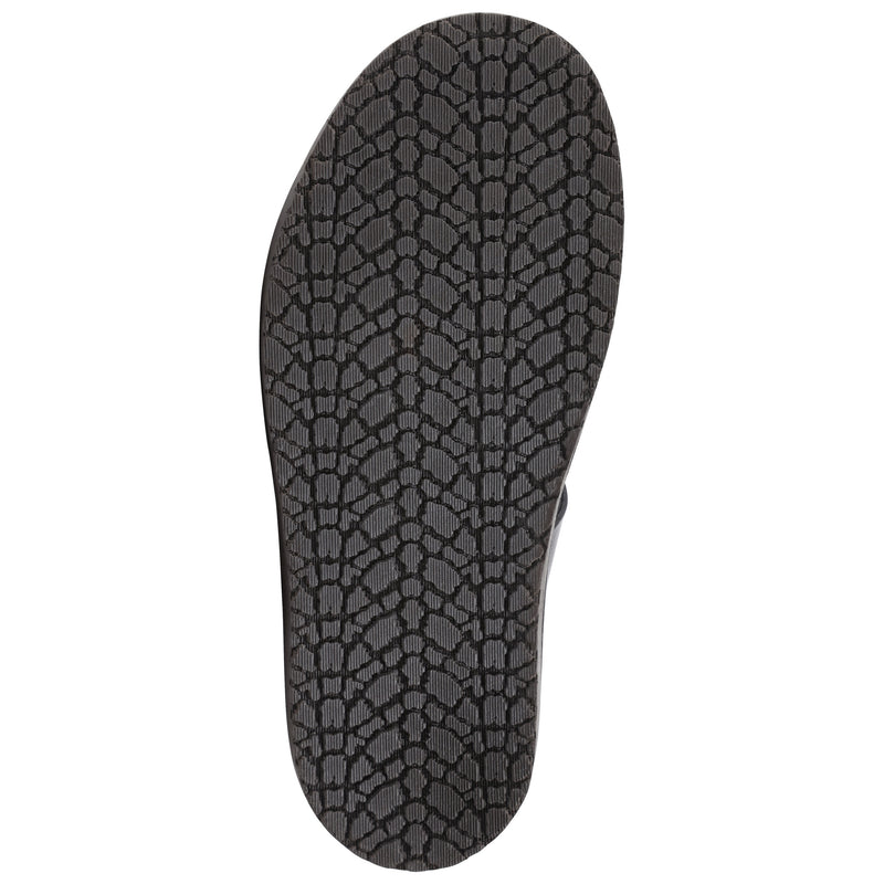 Empoli Leather Slide Sandal - Black