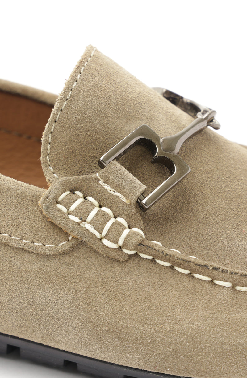 Xander Suede Driving Moccasin - Taupe