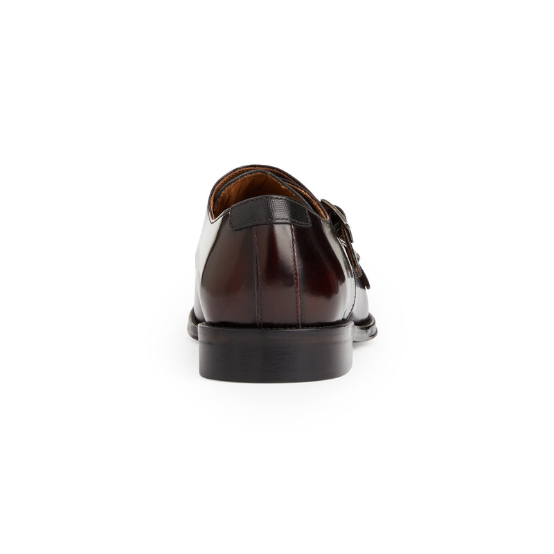 Alfeo Double Monk Strap-Bordeaux