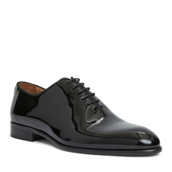 Angelo Whole Cut Oxford Black Patent