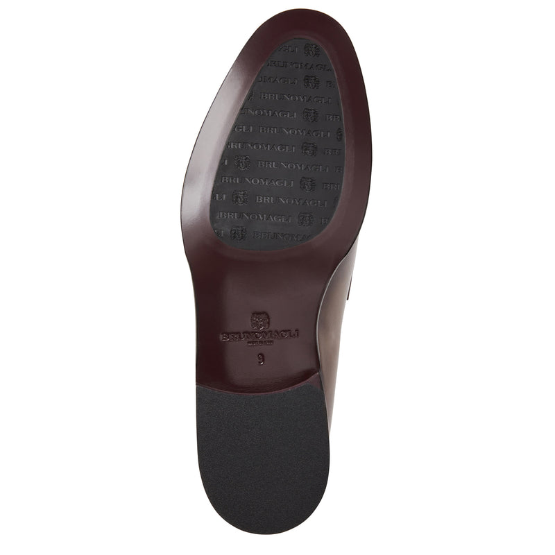 Arezzo Burnished Penny Loafer- Truffle