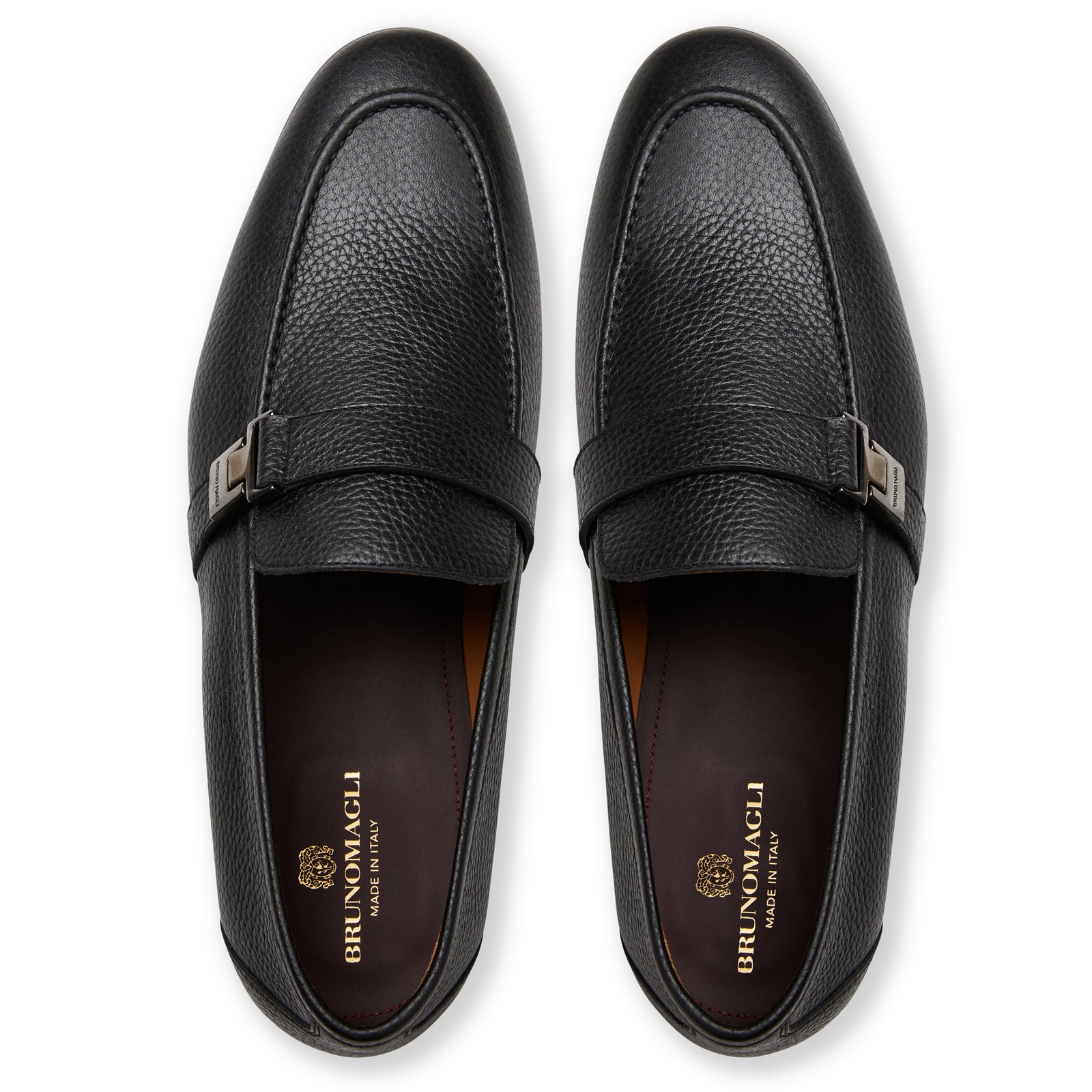 Bruno magli black loafers clearance