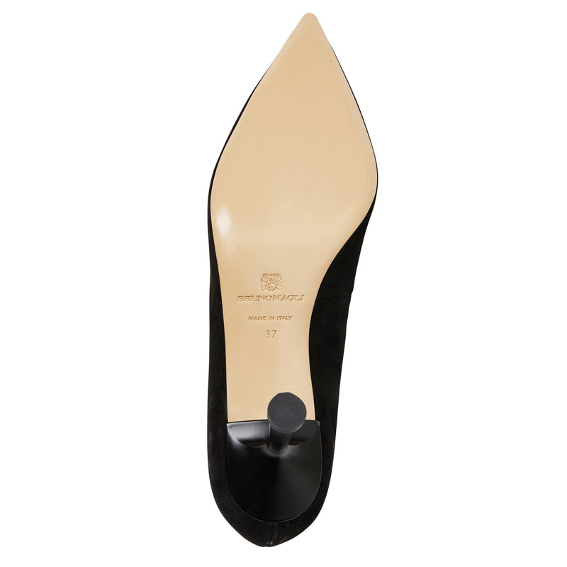 BABETTE CLASSIC SUEDE PUMP-BLACK SUEDE