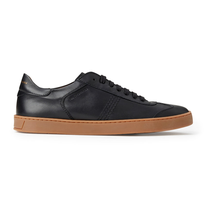 Bono Leather Lace-up Sneaker- Black