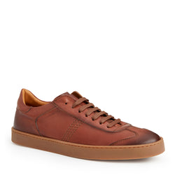 Bono Leather Lace-up Sneaker-Cognac