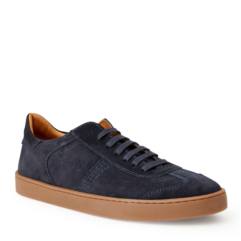 Bono Suede Lace-up Sneaker-Dark Blue