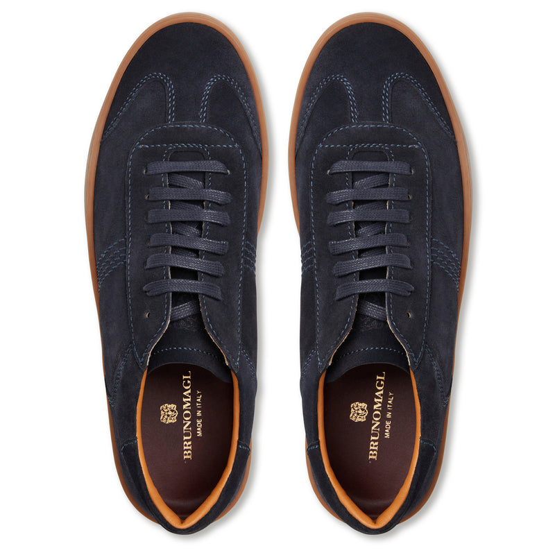 Bono Suede Lace-up Sneaker-Dark Blue