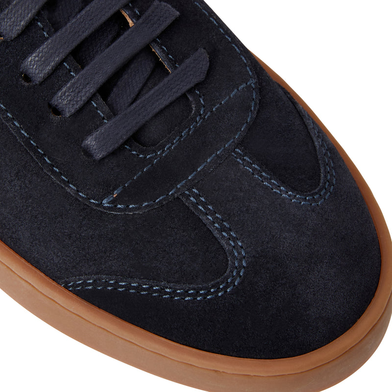Bono Suede Lace-up Sneaker-Dark Blue