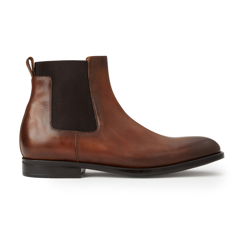 Byron Double Gore Slip-on Boot-Cognac