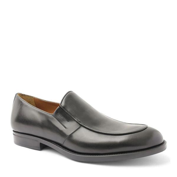 Barberino Leather Slip On Loafer - Black