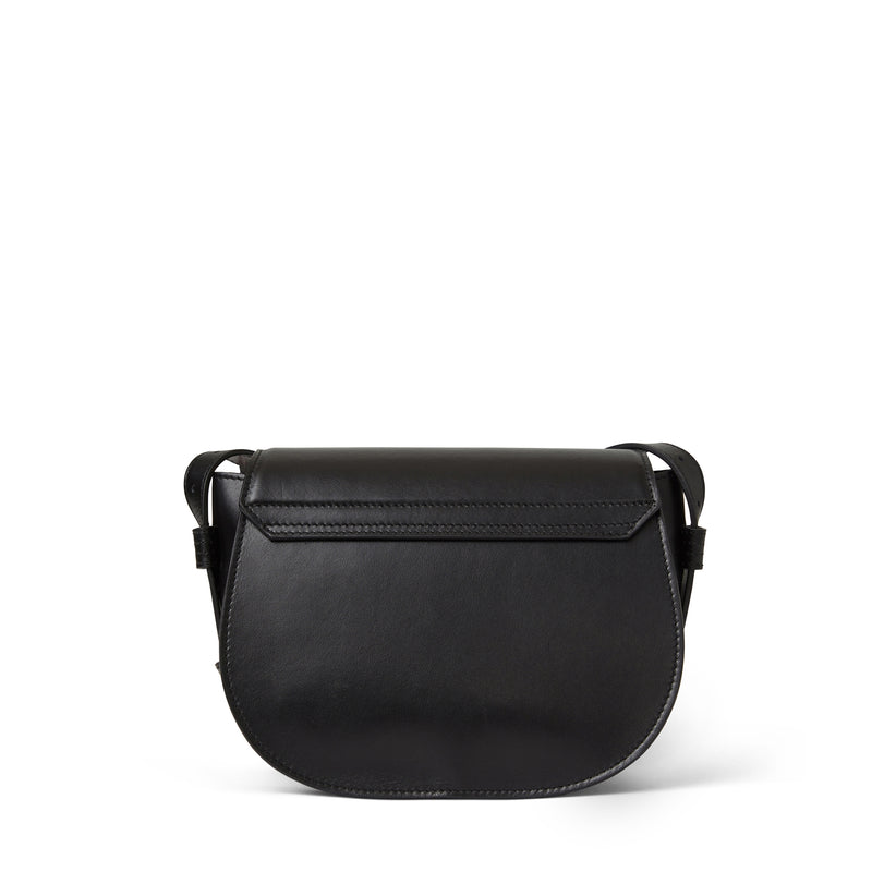 Camilla equestrian inspired Handbag Black Nappa Leather