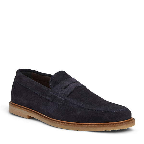 Carmelo Slip On Loafer Navy Suede
