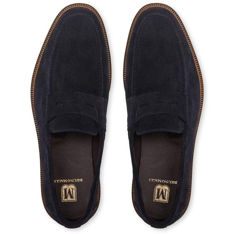Carmelo Slip On Loafer Navy Suede