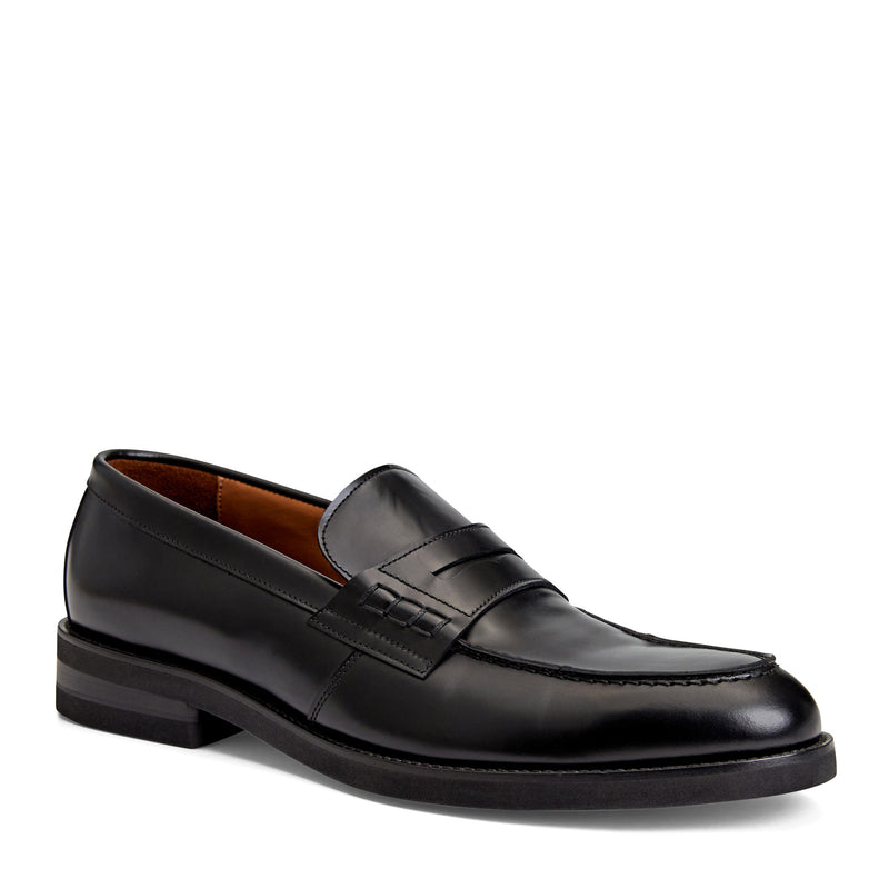 Carter Casual Men's Loafer- Black Leather