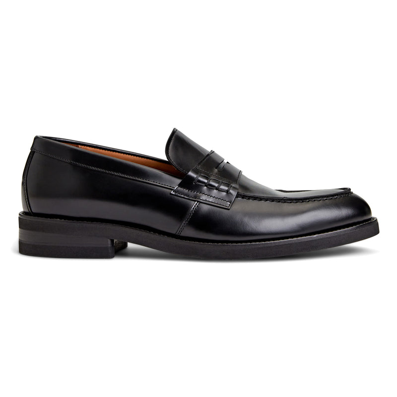 Carter Casual Men's Loafer- Black Leather