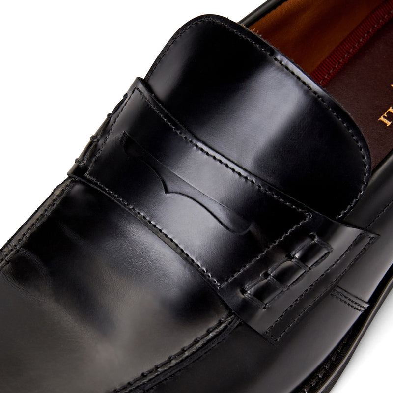 Carter Casual Men's Loafer- Black Leather