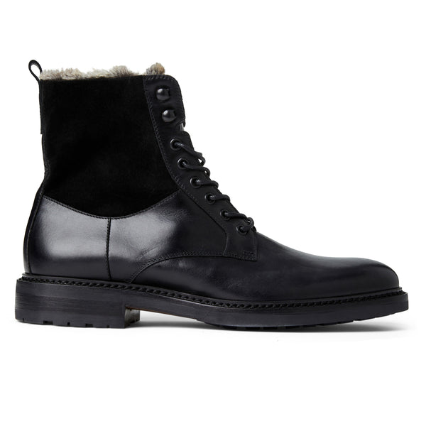 Cerone Black Calf/Suede Boot