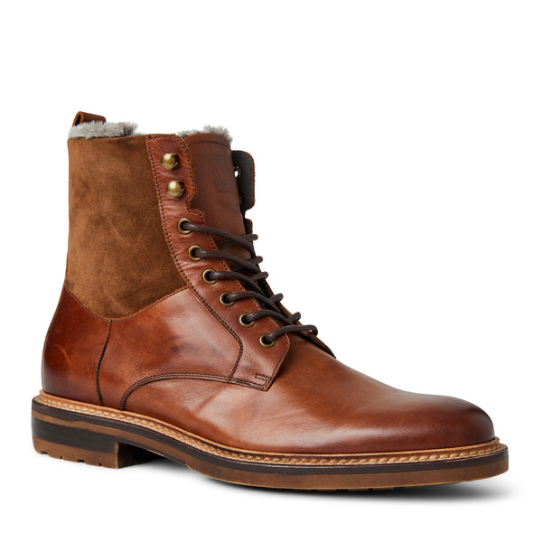 Cerone Cognac Calf/Suede Boot