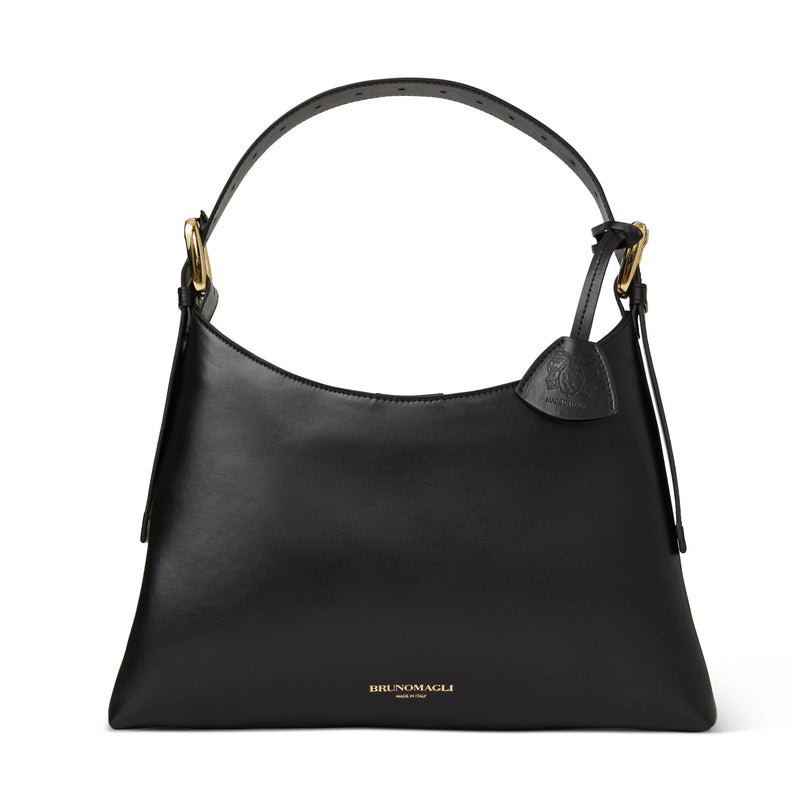 Buy Metro Black Synthetic Solid Hobo Handbag Online At Best Price @ Tata  CLiQ