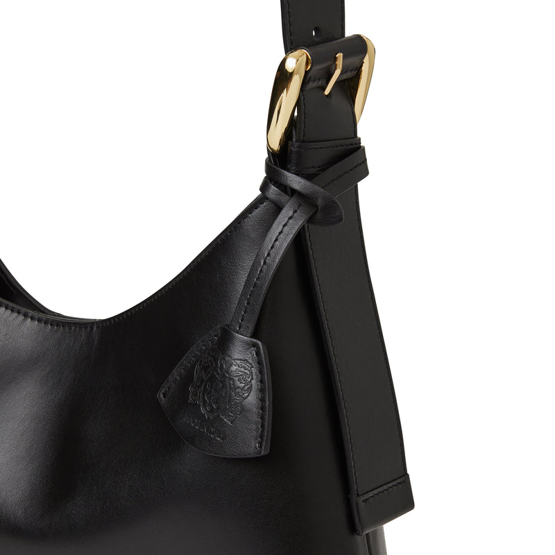 Cora Mini Hobo handbag Black nappa leather – Bruno Magli