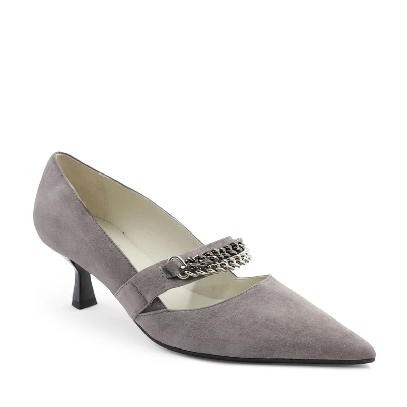 Carmen Elegant Suede Pump - Mink