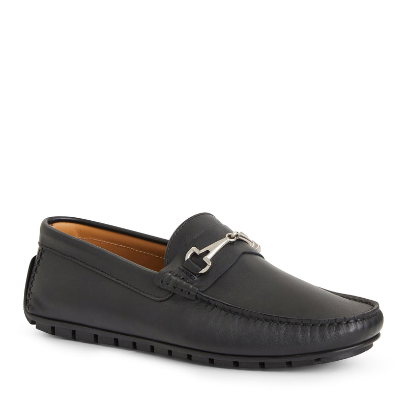 Darius driving Leather Moccasin Black Bruno Magli