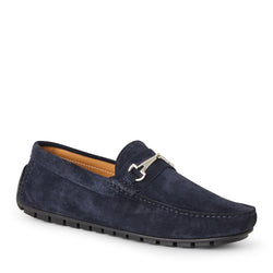 Darius driving Suede Moccasin Navy Bruno Magli