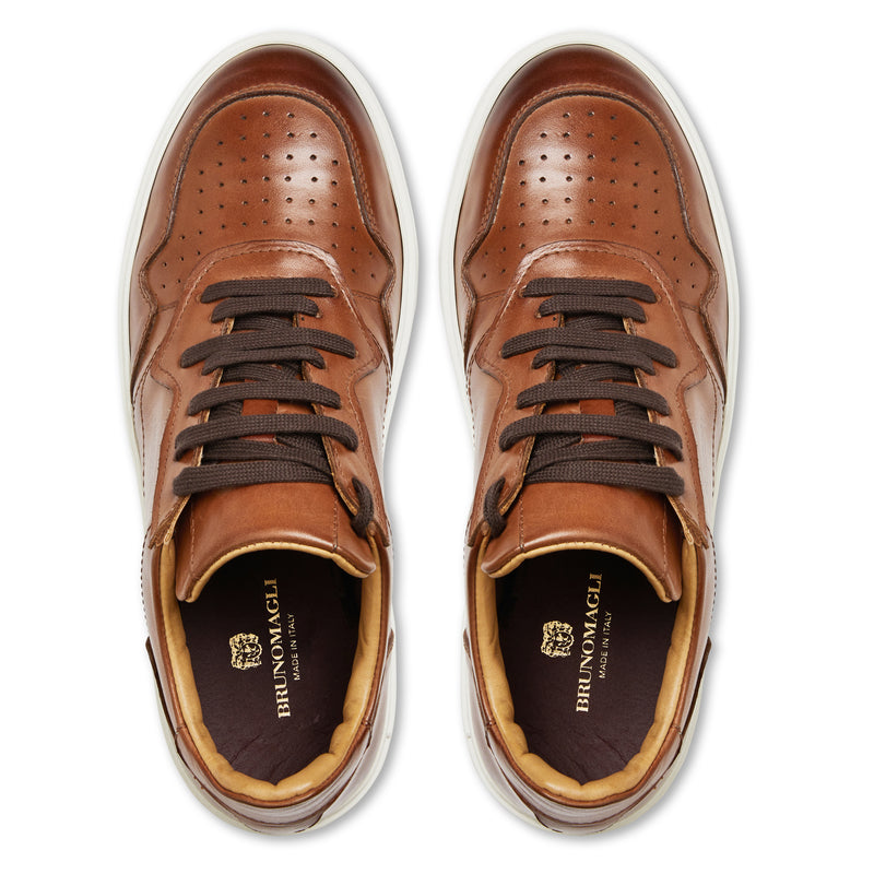 Dezi Cup Sole Sneaker-Cognac