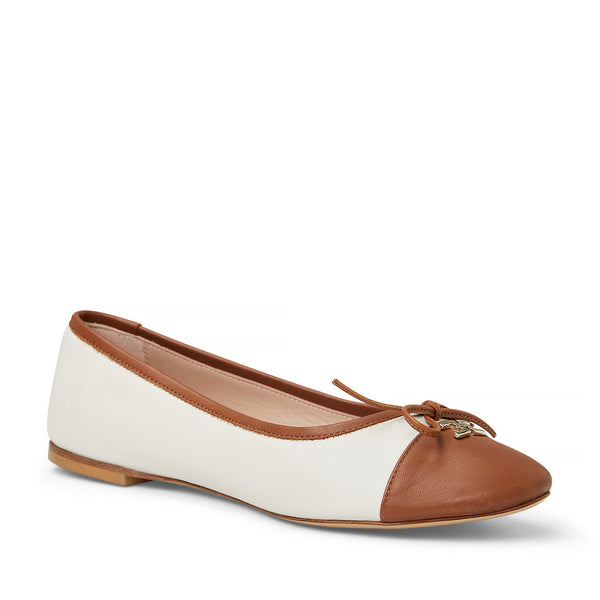 DONATELLA Ballet Flat  BROWN/CREAM