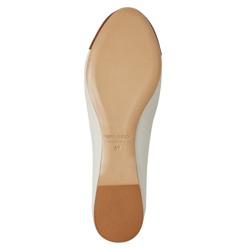 DONATELLA Ballet Flat  BROWN/CREAM