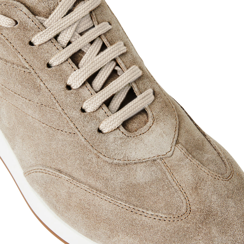 Duccio Mid Suede Jogger Sneaker-Taupe