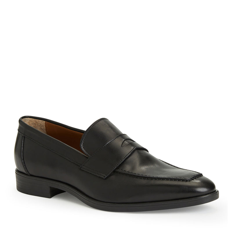 DURANTE Tapered Modern Penny Loafer BLACK