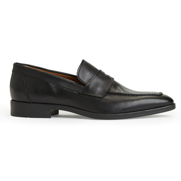 DURANTE Tapered Modern Penny Loafer BLACK