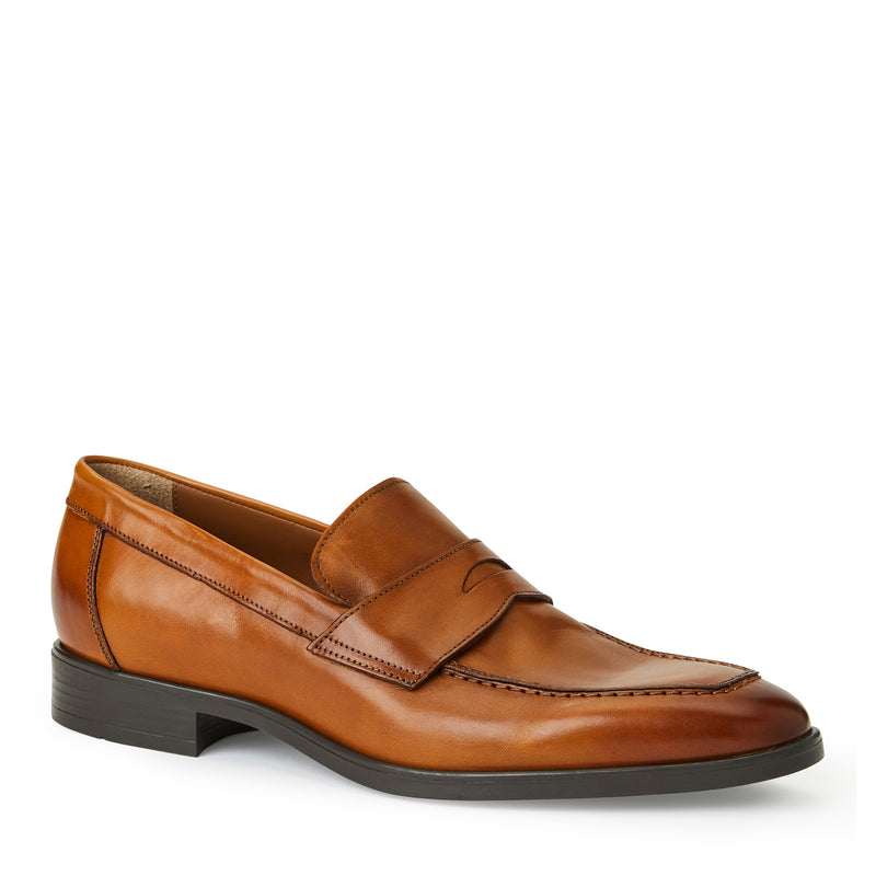 DURANTE Tapered Modern Penny Loafer COGNAC