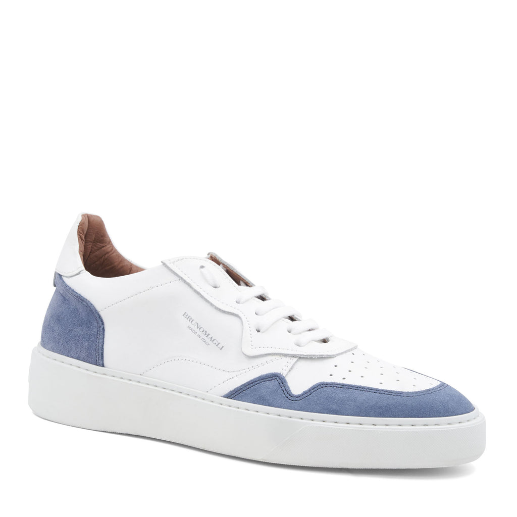 Dezi White/Blue Suede – Bruno Magli
