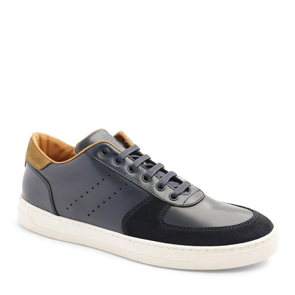 Ducca Lace-Up Leather Oxford Sneaker - Navy