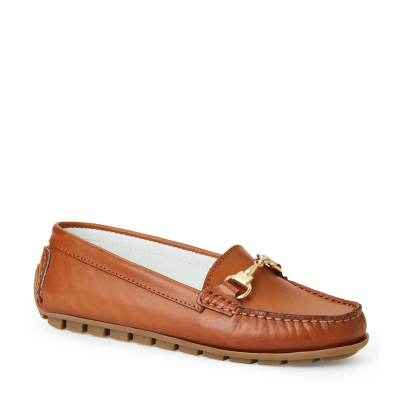 Emilia Driving mocc Loafer-COGNAC