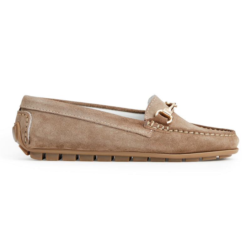 Emilia Driving mocc Loafer- Taupe Suede