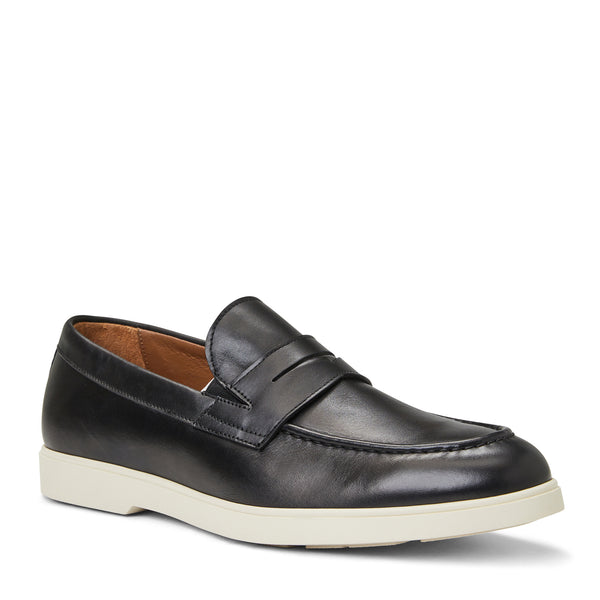 Ettore Slip On Loafer Black Leather
