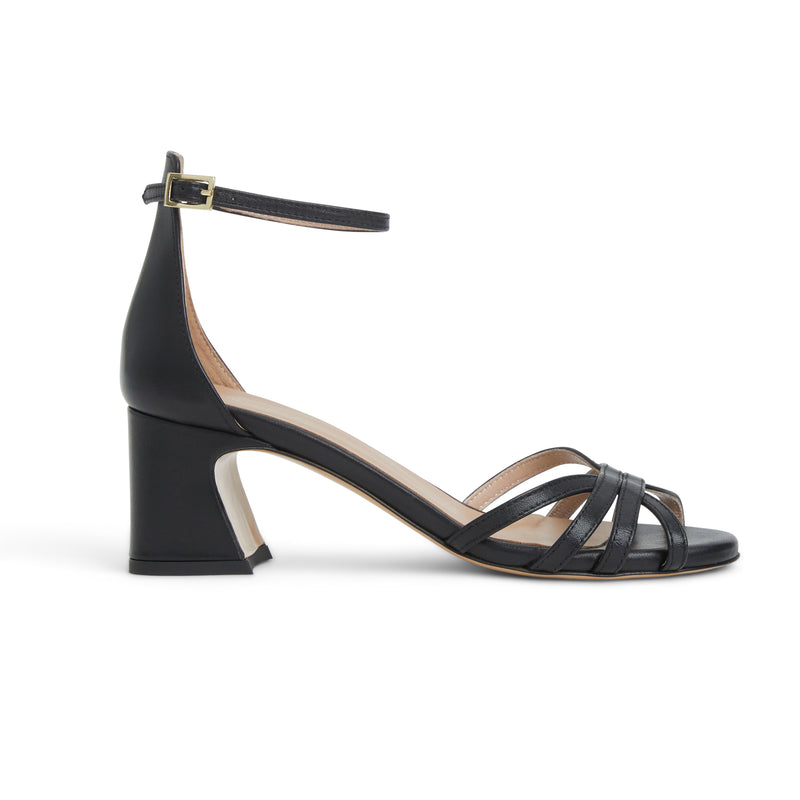 FELICITY Strapped sandal  low Heel  BLACK