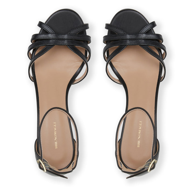 FELICITY Strapped sandal  low Heel  BLACK